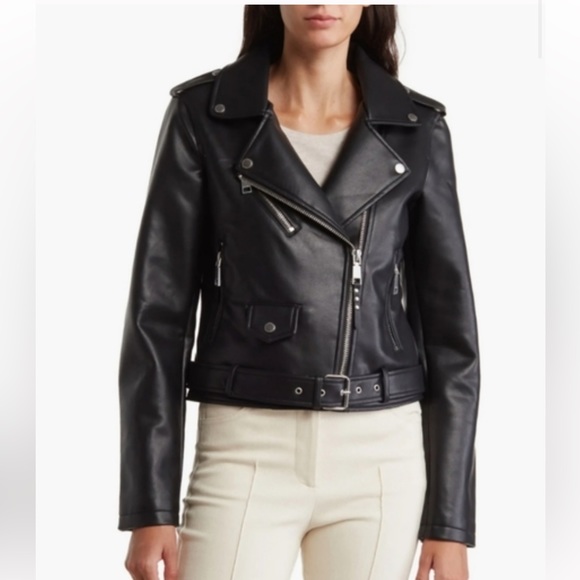 Rebecca Minkoff Faux leather Moto Jacket - Picture 6 of 9